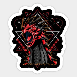 dragon angry Sticker